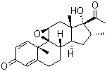 16-甲基羟基环氧黄体酮分子结构 (CAS 59796-52-0)