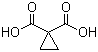 结构式 CAS# 598-10-7, 1,1-环丙基二羧酸