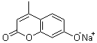 4-甲基伞形酮钠盐分子结构 (CAS 5980-33-6)