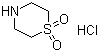 硫代吗啉-1,1-二氧化物盐酸盐分子结构 (CAS 59801-62-6)