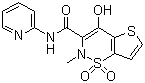 结构式 CAS# 59804-37-4, 替诺昔康; 4-羟基-2-甲基-N-(2-吡啶基)-2H-噻吩并(2,3-e)-1,2-噻嗪-3-甲酰胺 1,1-二氧化物