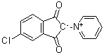 1-(5-氯-2,3-二氢-1,3-二氧代-1H-茚-2-基)吡啶鎓内盐分子结构 (CAS 59805-03-7)