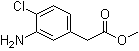 (3-氨基-4-氯苯基)乙酸甲酯分子结构 (CAS 59833-69-1)