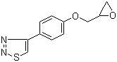 4-[4-(环氧乙烷-2-基甲氧基)苯基]-1,2,3-噻二唑分子结构 (CAS 59834-07-0)