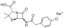 青霉素X钠分子结构 (CAS 5985-13-7)