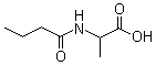 2-((丁酰基)氨基)丙酸分子结构 (CAS 59875-04-6)