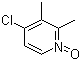 2,3-二甲基-4-氯吡啶-N-氧化物分子结构 (CAS 59886-90-7)