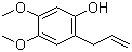 4,5-二甲氧基-2-(2-丙烯基)苯酚分子结构 (CAS 59893-87-7)
