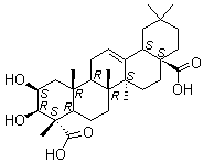 structure of CAS# 599-07-5, Medicogenic acid;NSC 382024; Castanogenin