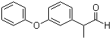 2-(3-苯氧基苯基)丙醛分子结构 (CAS 59908-87-1)