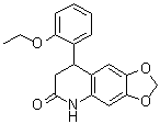 8-(2-乙氧基苯基)-7,8-二氢-1,3-二氧杂环戊烯并[4,5-g]喹啉-6(5H)-酮分子结构 (CAS 599151-35-6)