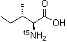 L-异亮氨酸-<sup>15</sup>N分子结构 (CAS 59935-30-7)