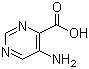 5-氨基嘧啶-4-羧酸分子结构 (CAS 59950-53-7)