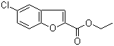 5-氯苯并呋喃-2-甲酸乙酯分子结构 (CAS 59962-89-9)