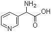 氨基(吡啶-3-基)乙酸分子结构 (CAS 59966-29-9)