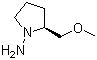 (S)-(-)-1-氨基-2-(甲氧基甲基)吡咯烷分子结构 (CAS 59983-39-0)