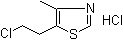 氯美噻唑盐酸盐分子结构 (CAS 6001-74-7)