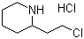 2-(2-氯乙基)哌啶盐酸盐分子结构 (CAS 60012-49-9)