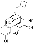 (5alpha,6beta)-17-(环丁基甲基)-4,5-环氧-吗喃-3,6,14-三醇盐酸盐分子结构 (CAS 60018-68-0)