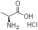 结构式 CAS# 6003-05-0, L-丙氨酸盐酸盐