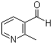 2-甲基吡啶-3-甲醛分子结构 (CAS 60032-57-7)