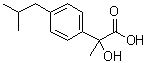 alpha-羟基-alpha-甲基-4-(2-甲基丙基)苯乙酸分子结构 (CAS 60057-62-7)
