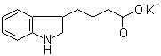 1H-Indole-3-butanoic acid monopotassium salt molecular structure (CAS 60096-23-3)