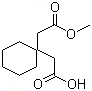 1,1-Cyclohexanediacetic acid mono methyl ester molecular structure (CAS 60142-94-1)