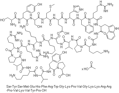 醋酸替可克肽分子结构 (CAS 60189-34-6)
