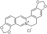 structure of CAS# 6020-18-4, Coptisine chloride;7,8,13,13a-Tetradehydro-2,3:9,10-bis(methylenedioxy)berbinium chloride