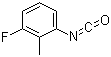 3-氟-2-甲基苯基异氰酸酯分子结构 (CAS 60221-81-0)