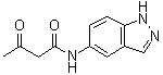 N-(1H-吲唑-5-基)-3-氧代丁酰胺分子结构 (CAS 6023-70-7)