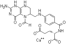 亚叶酸钙分子结构 (CAS 6035-45-6)