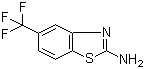 2-氨基-5-三氟甲基苯并噻唑分子结构 (CAS 60388-38-7)