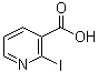 2-碘-3-吡啶羧酸分子结构 (CAS 6042-35-9)