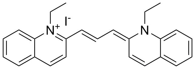 Carbocyanine molecular structure (CAS 605-91-4)