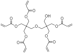 聚二季戊四醇五丙烯酸酯分子结构 (CAS 60506-81-2)