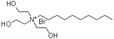 癸基三乙醇铵溴化物分子结构 (CAS 60535-39-9)