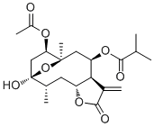 1-乙酰基掬万寿局素 A分子结构 (CAS 60547-63-9)