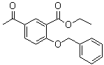 5-乙酰基-2-(苯基甲氧基)苯甲酸乙酯分子结构 (CAS 60561-28-6)