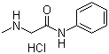 2-(甲基氨基)-N-苯基乙酰胺盐酸盐分子结构 (CAS 60565-45-9)