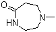 N-甲基高哌嗪-5-酮分子结构 (CAS 60565-89-1)