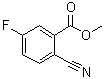 2-氰基-5-氟苯甲酸甲酯分子结构 (CAS 606080-43-7)