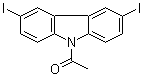 9-乙酰基-3,6-二碘咔唑分子结构 (CAS 606129-89-9)