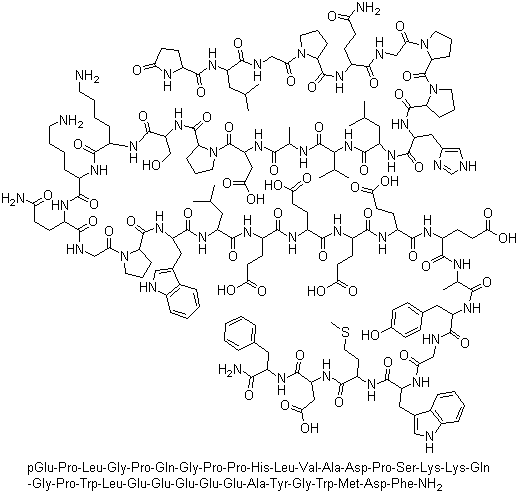 大胃泌素 I分子结构 (CAS 60675-77-6)