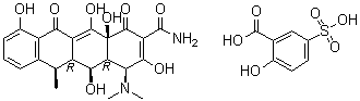 多西环素磺基水杨酸盐分子结构 (CAS 60683-15-0)