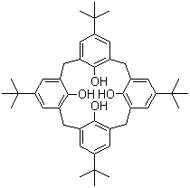 结构式 CAS# 60705-62-6, 4-叔-丁基杯[4]芳烃; 对叔丁基杯[4]芳烃