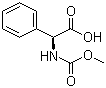 N-甲氧羰基-L-苯基甘氨酸分子结构 (CAS 60725-19-1)