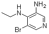 5-溴-N4-乙基吡啶-3,4-二胺分子结构 (CAS 607371-03-9)