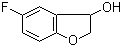 5-氟-2,3-二氢-3-苯并呋喃酚分子结构 (CAS 60770-60-7)